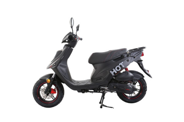 MotoCR Hot 50 SP Scooter Matsort/Rød - Billede 2