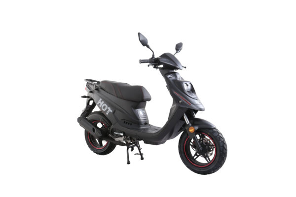 MotoCR Hot 50 SP Scooter Matsort/Rød - Billede 4