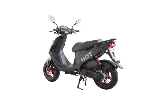 MotoCR Hot 50 SP Scooter Matsort/Rød - Billede 7